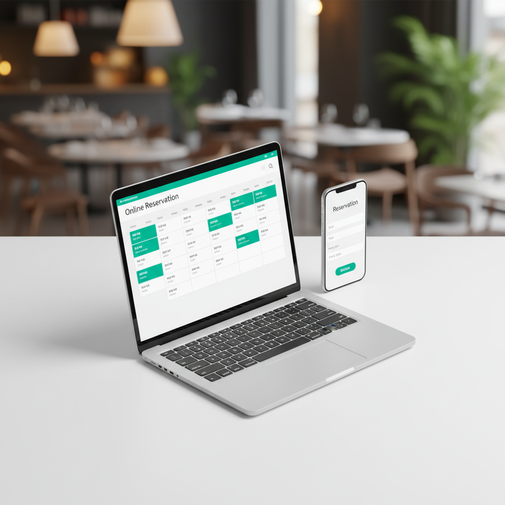 Online-Reservierungssystem für Restaurants mit Kalenderansicht